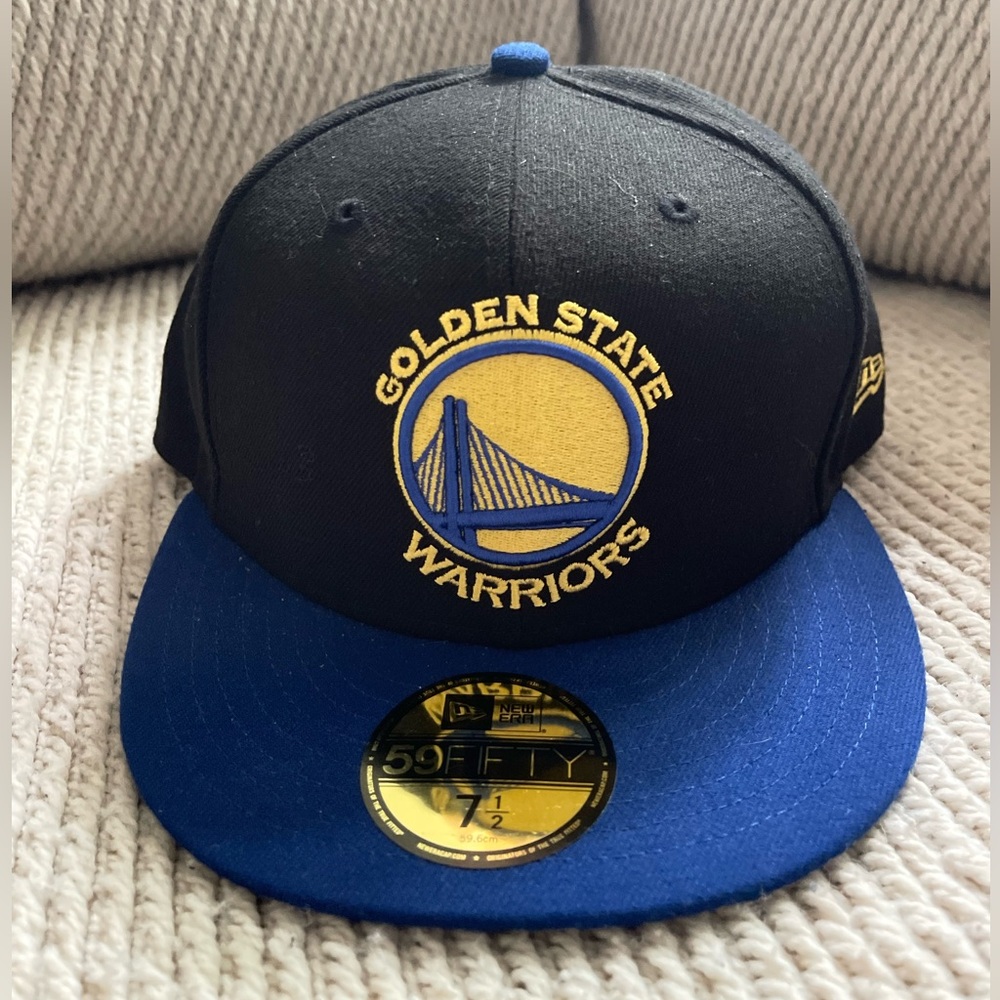 New Era Golden State Warriors Black and Blue Hat
